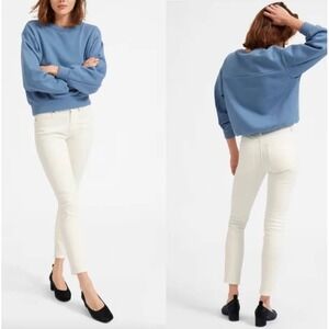 NWT Everlane The Mid-Rise Skinny Jean Bone White Regular‎ Fit Size 32R